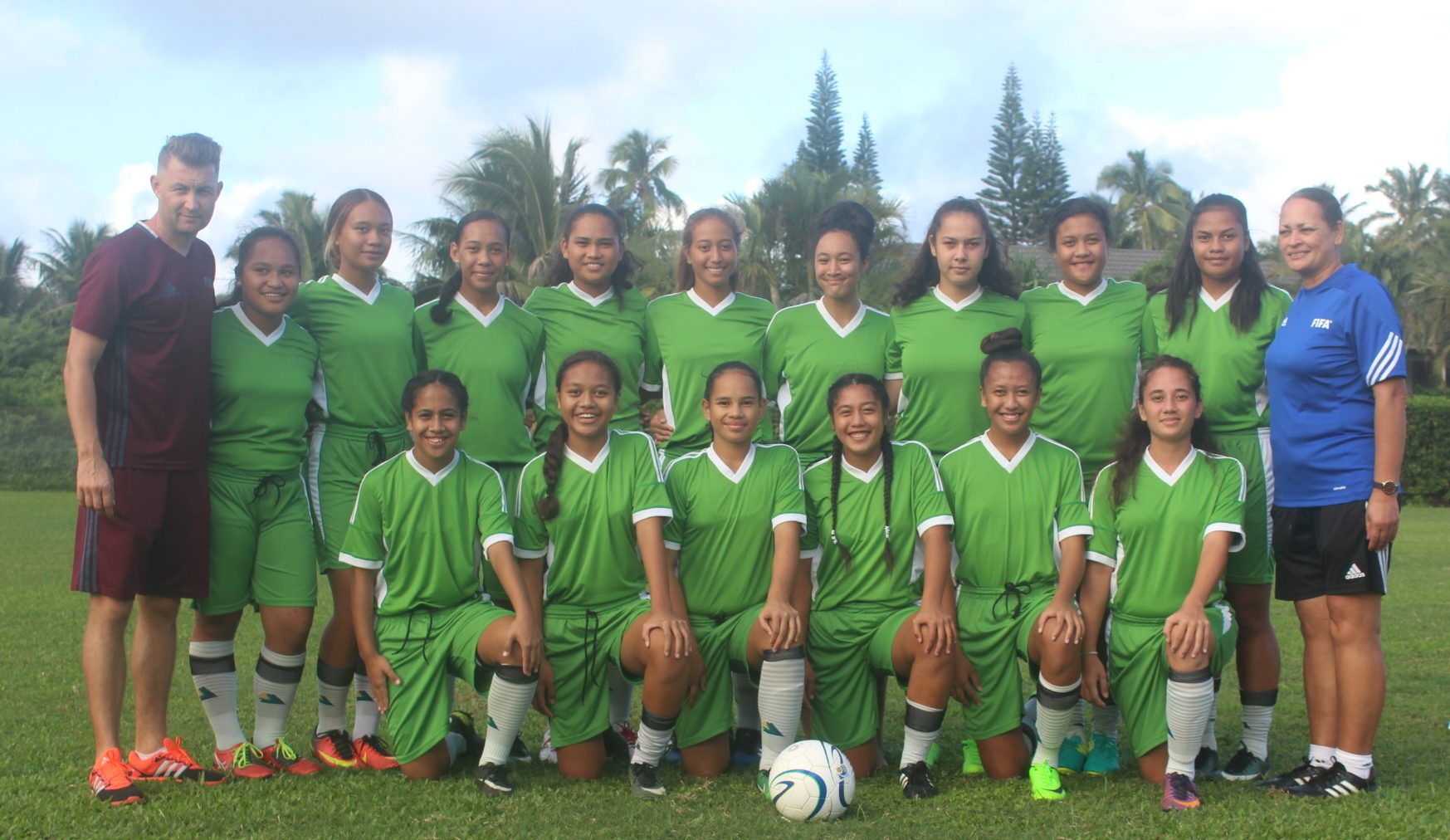 Team photo taken at their last training session on Friday last week
