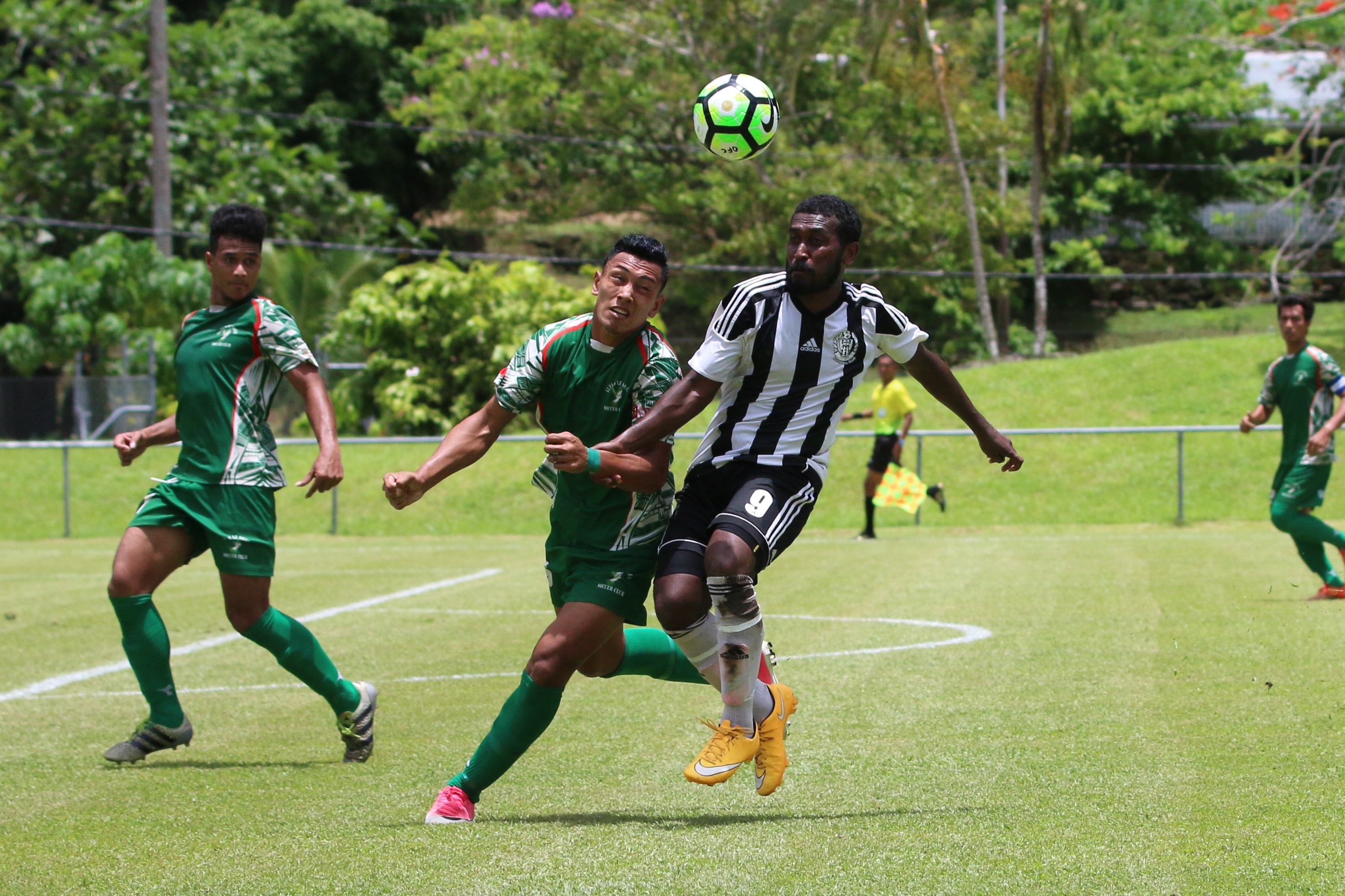Geoffery Strickland was in fine form for Tupapa Maraerenga in the 1-0 win over Lupe Ole Soaga on Saturday